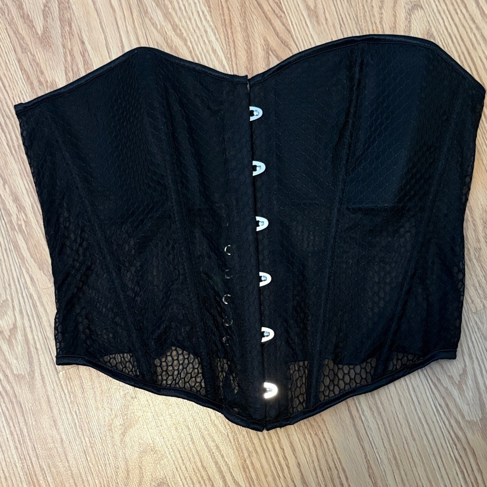 Elegant Black Corset Top